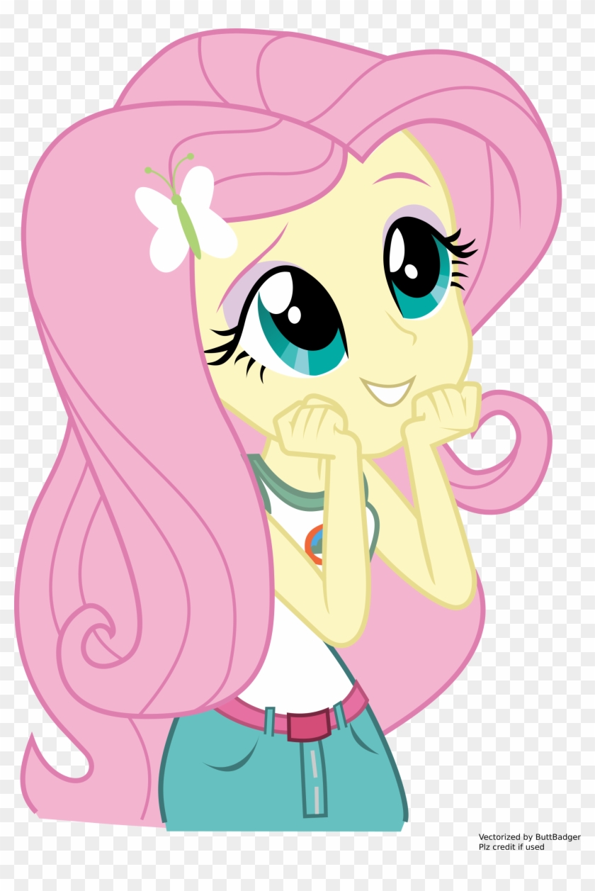 Svg] Human Fluttershy From Legends Of Everfree By Maxlefou - Fluttershy Legend Of Everfree #375031