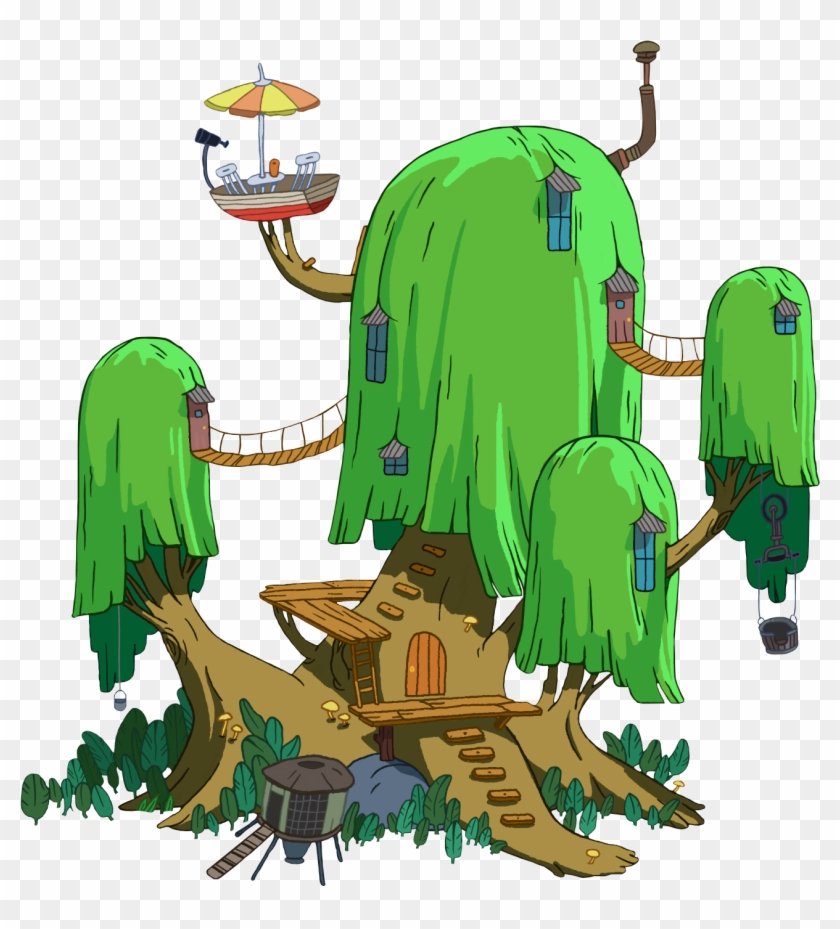Adventure Time Tree House By Transparentstuff Adventure - Time With Finn And Jake #375088