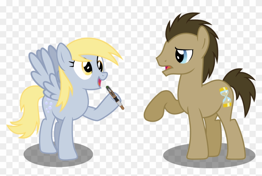 My Little Pony Friendship Is Magic Wallpaper Titled - Doctor Who And Derpy #375093