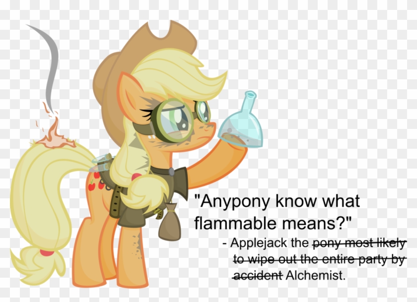 Anypony Know What Flammable Means" Applejack The Pony - Applejack Parents Meme #375128