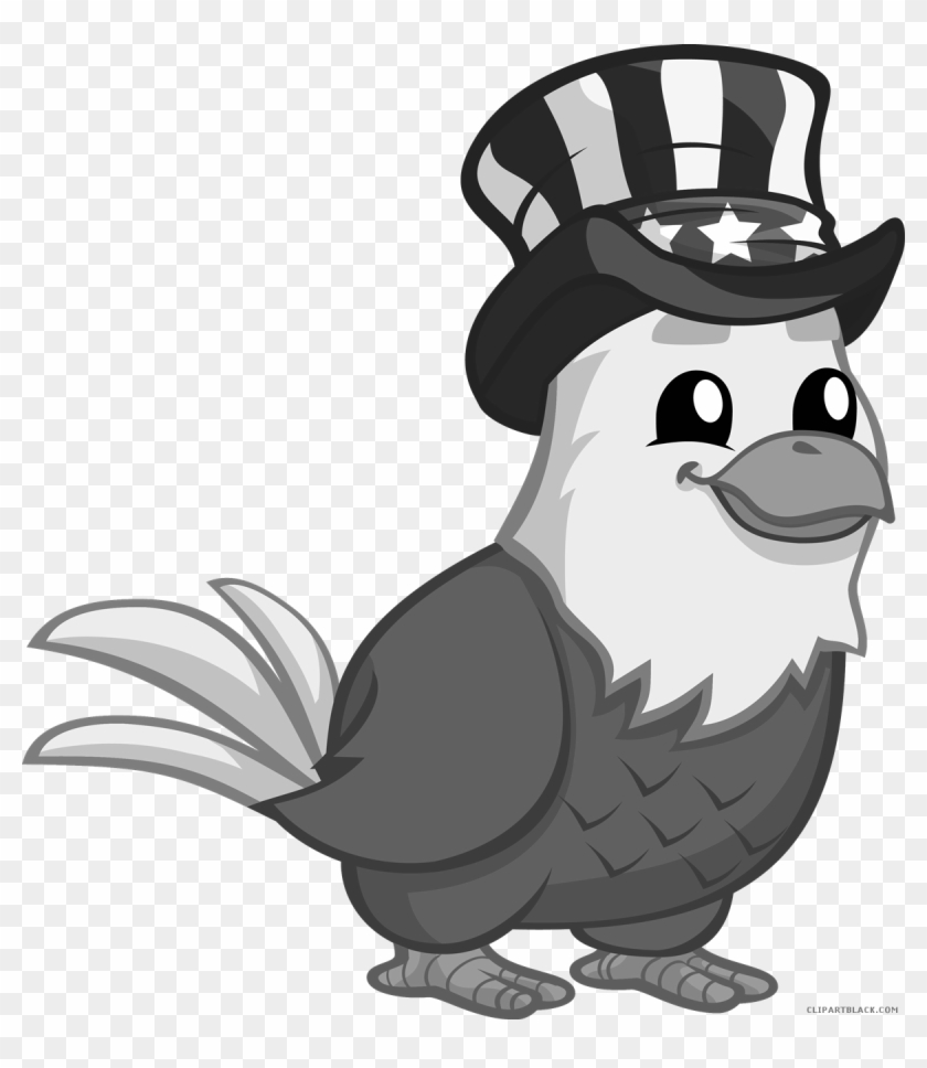 Amazing Eagle Animal Free Black White Clipart Images - Sticker #375254