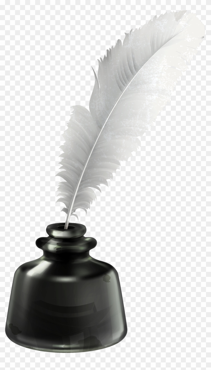 Quill Clipart Transparent - Ink Pot And Quill #375276
