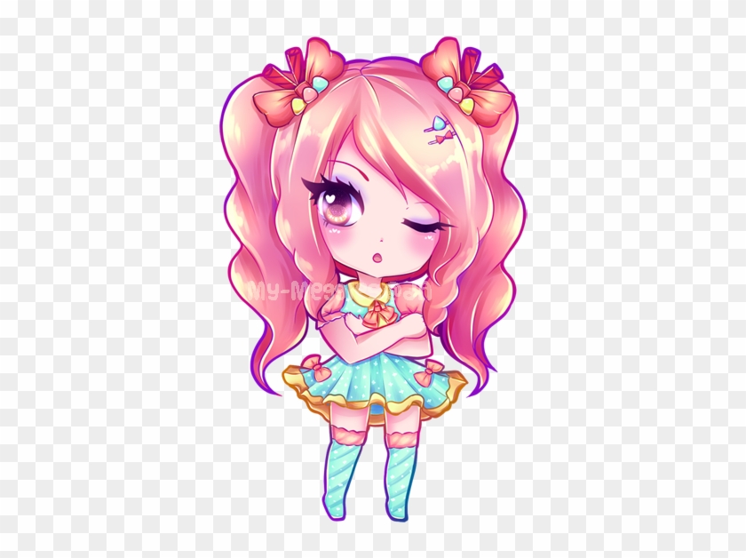 Linda clipart de boneca Kawaii Chibi · Creative Fabrica