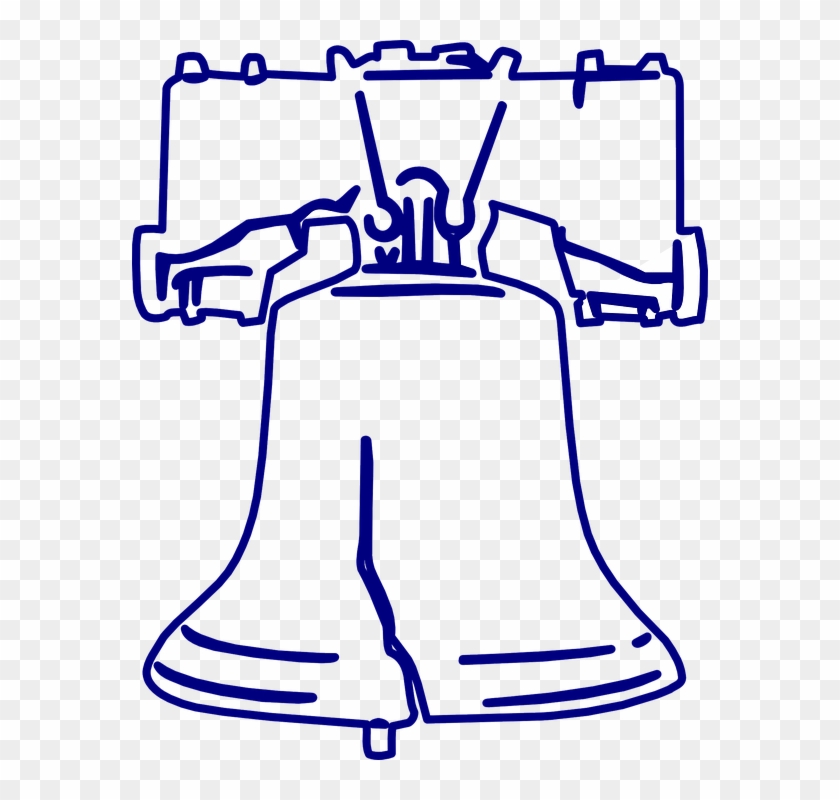 Bell Clipart American - Liberty Bell Coloring Page #375367