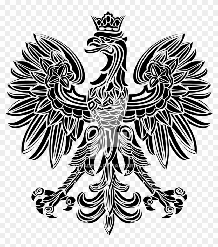 Tribal Polish Eagle By Aquadeus - Polish Eagle Tattoo Designs #375430