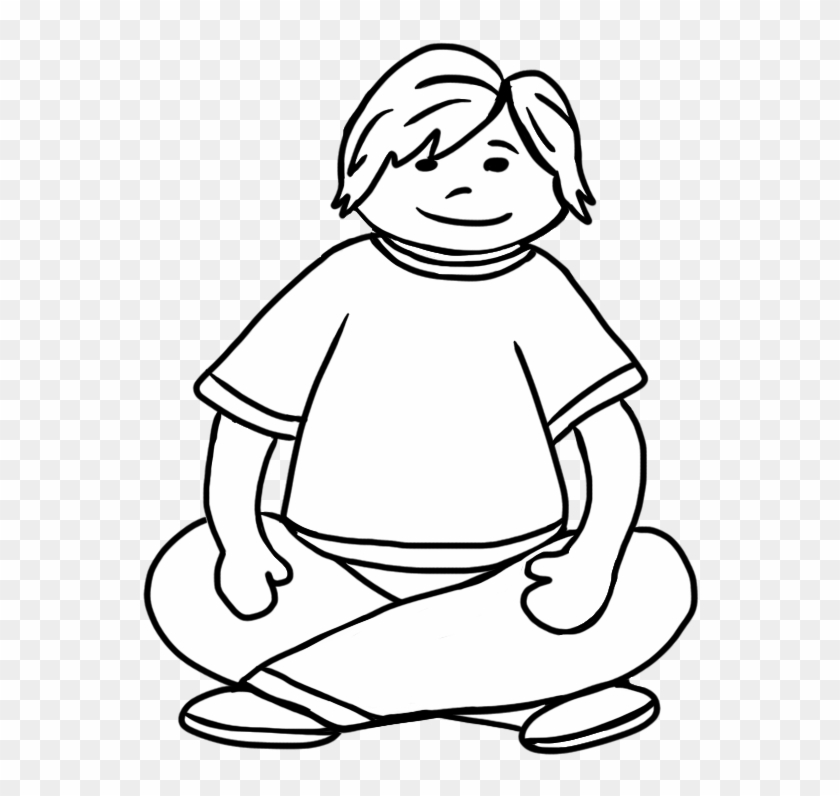 Girl Sitting Criss Cross Clip Art Download - Clip Art #375455