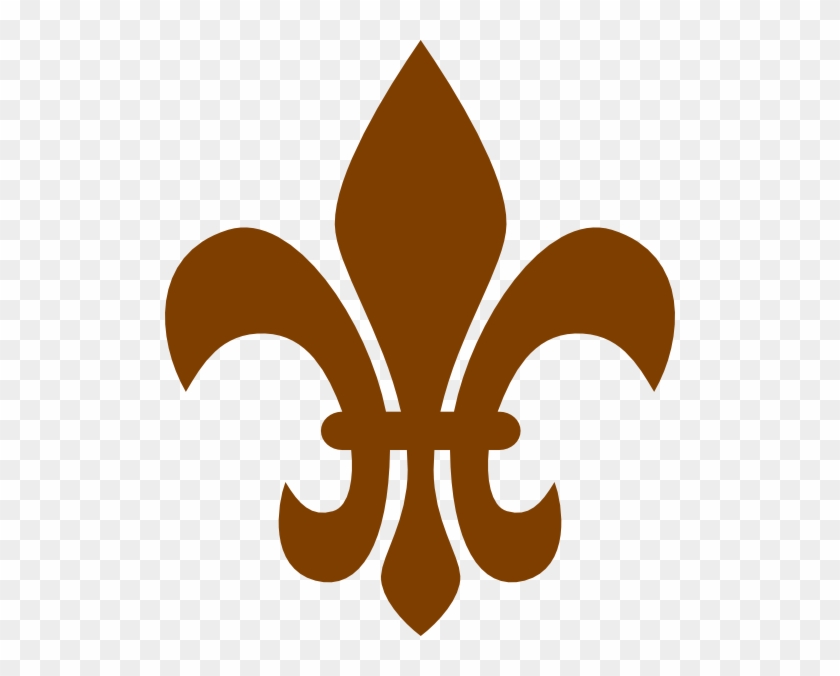 Brown Fleur De Lis Clip Art At Clkercom Vector Online - Brown Fleur De Lis Clip Art #375539