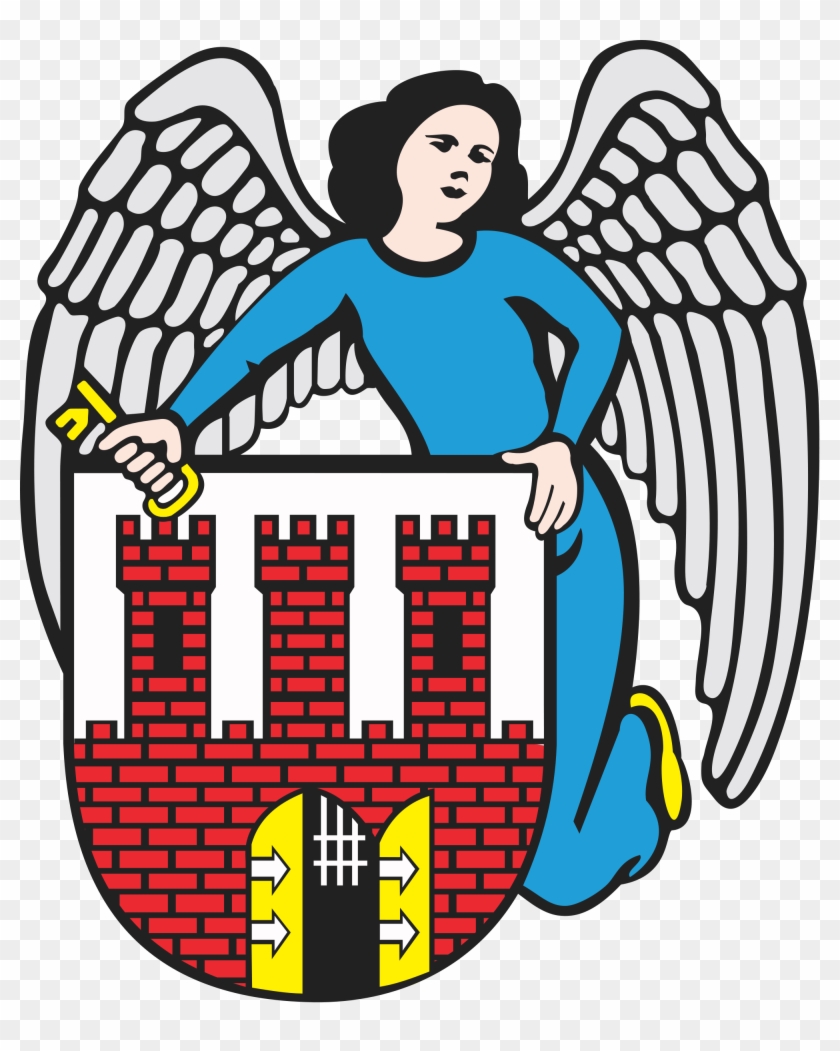 Coat Of Arms - Polish Souvenirs Sticker - Torun City Crest #375590