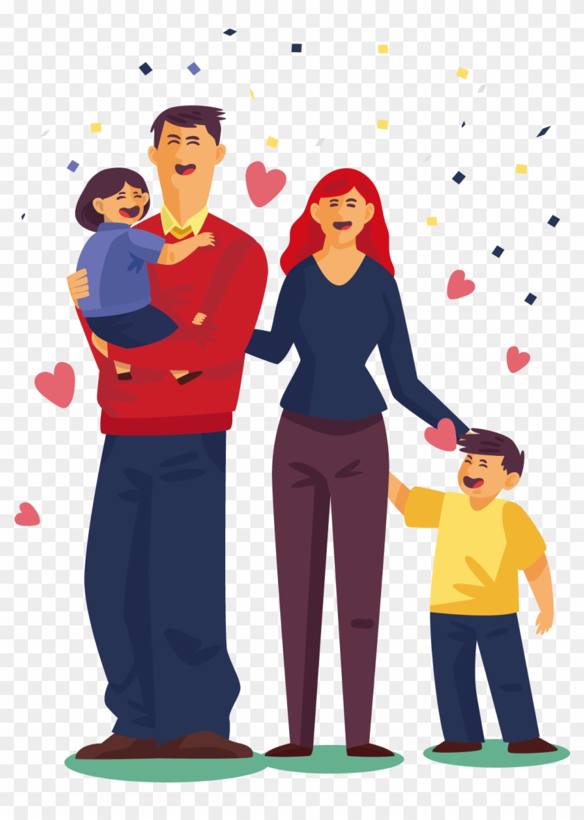 Vector A Family Of Four - Vector A Family Of Four #375866