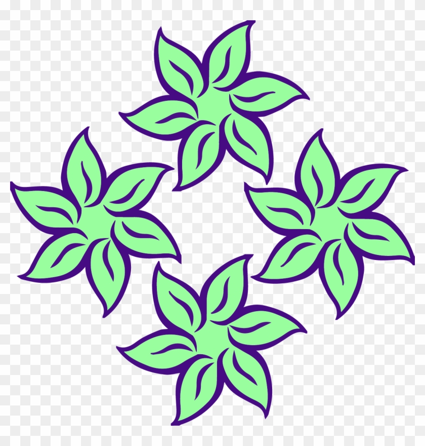 4 Lavender Flower Clip Art Purple Flower Png - Flower Clipart #375929