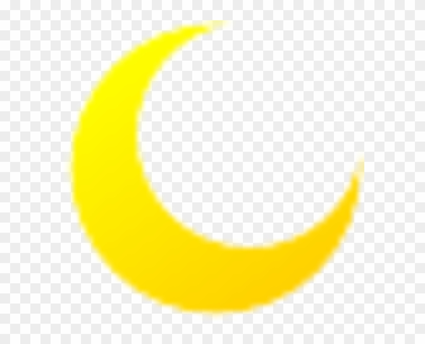 28 Collection Of Yellow Crescent Moon Drawing - Moon Clipart #375998