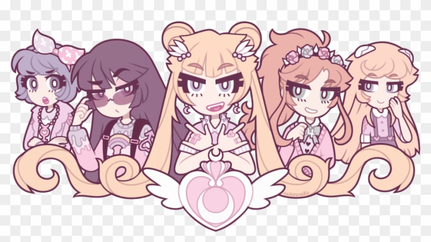 Pastel Sailor Moon Cuties By Nekozneko - Pastel Goth Sailor Moon #376075