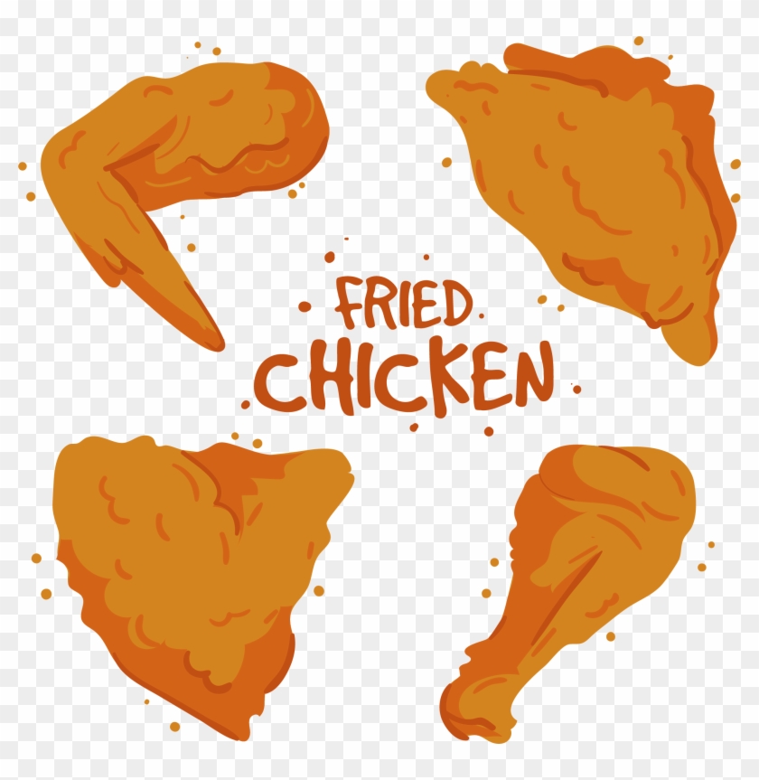 Fried Chicken Buffalo Wing Kfc Chicken Nugget - Fried Chicken Cartoon #376084