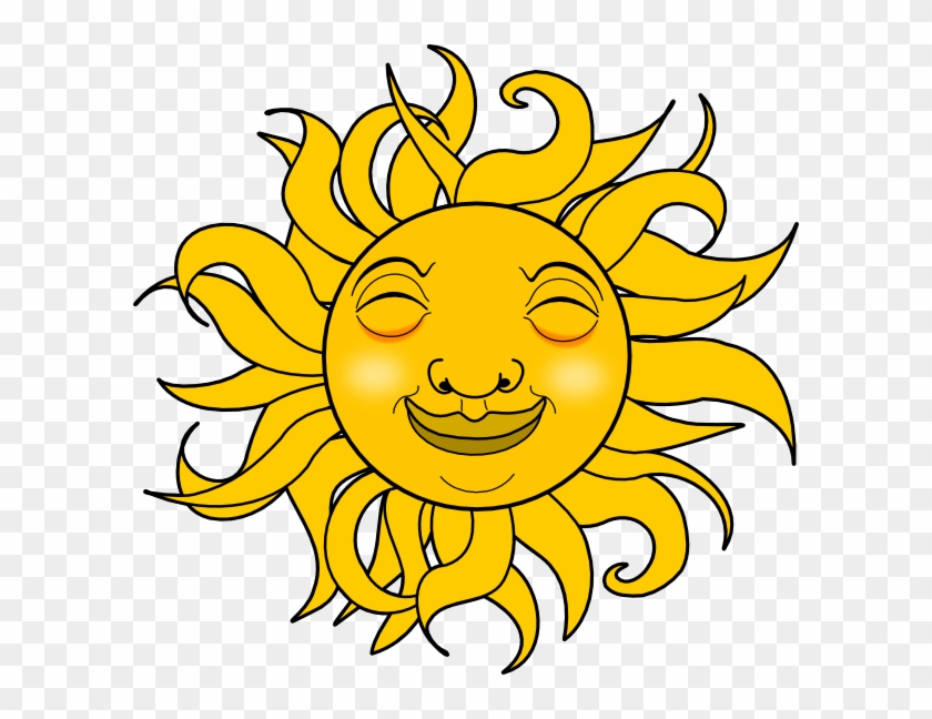 Smiling Sun Clipart Black And White Free Clipart - Smiling Sun Animation #376096