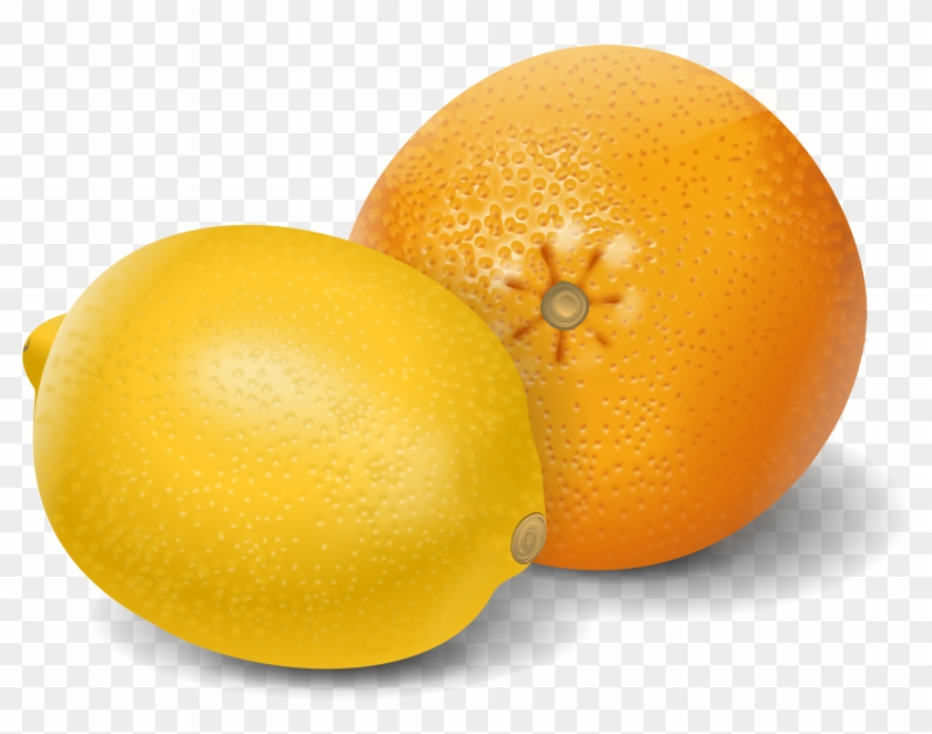 Real Lemon Clipart - Lemon And Orange Vector #376168