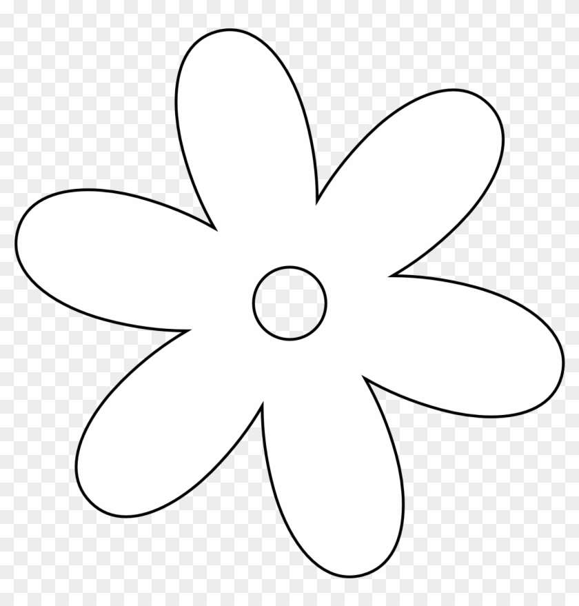 Flower Tattoo Black And White - Flower Clipart White Png #376252