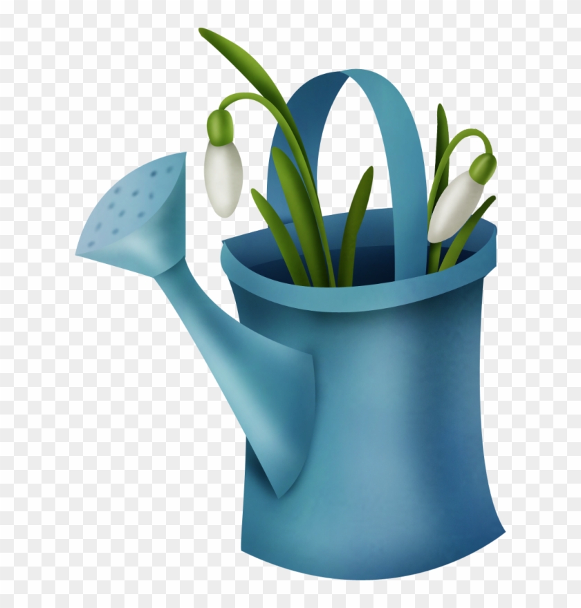 Watering Can Flower Clip Art - Watering Can Flower Clip Art #376359