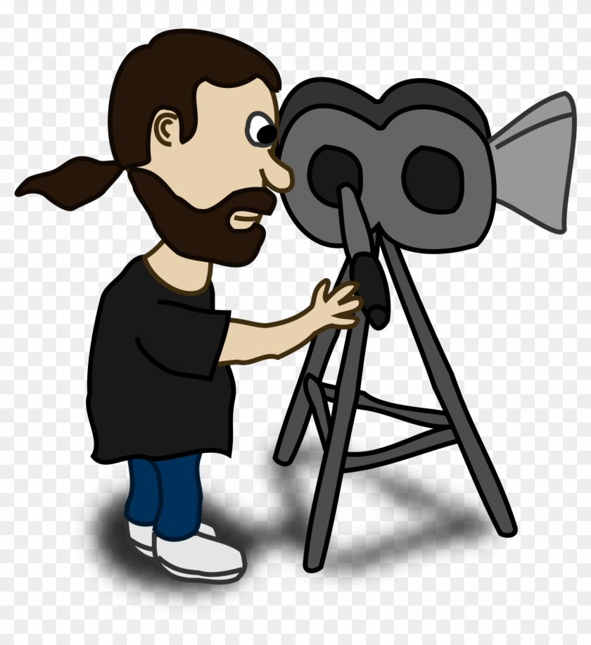 Free Cartoon Movie Director Clip Art - Director Camera Png #376355