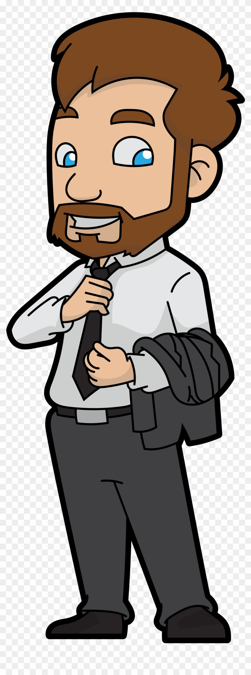 A Bearded Charming Cartoon Businessman - Wikimedia Commons #376356