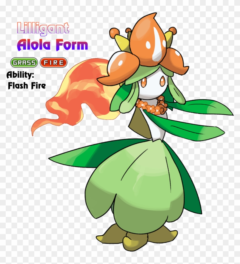 Locomotive111 459 67 Lilligant - Pokemon Alola Form Ideas #376379