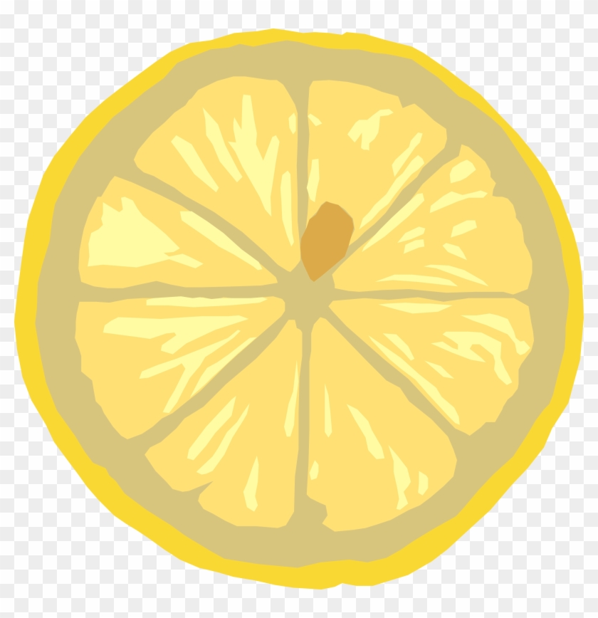 Lemon Clipart Yellow Colour - Cross Section Of A Lemon #376395