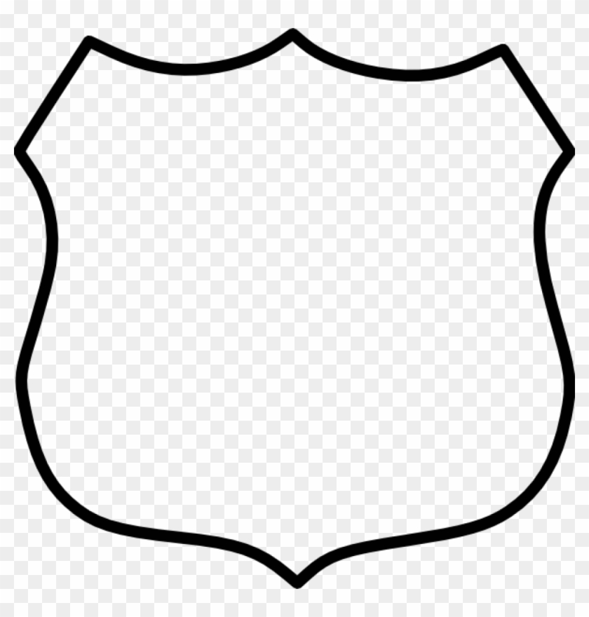 Police Badge Clipart Police Shield Clip Art At Clker - Police Badge Outline #376488