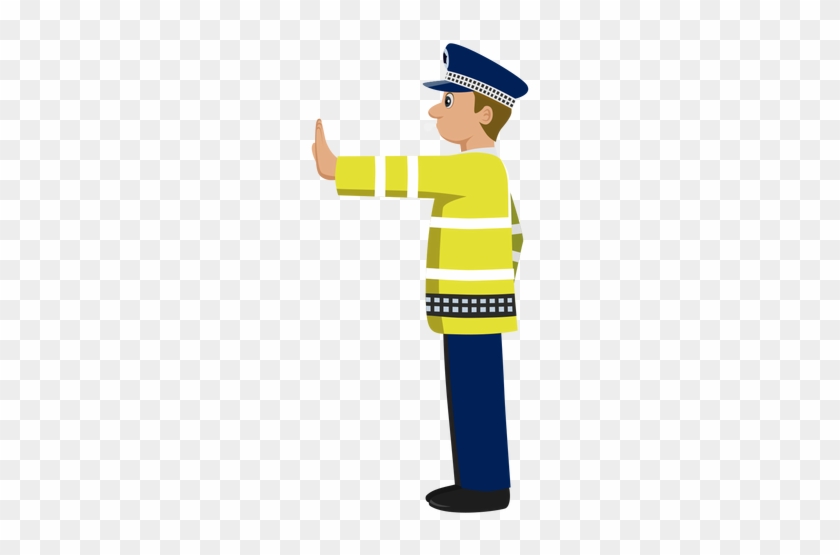 Traffic Police Signalling 1 Png - Traffic Police Cartoon Png #376540