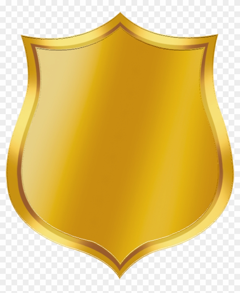 Gold Badge Clip Art - Escudo De Time Dourado #376630