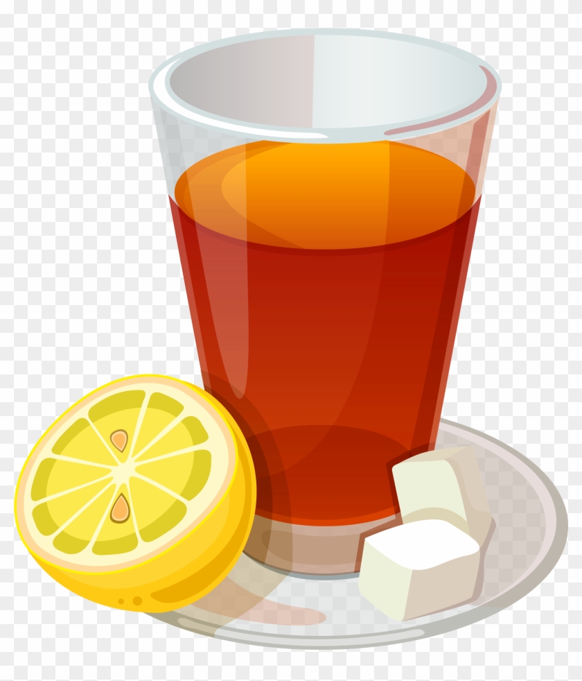 Beverage Clipart Lemon Tea - Tea Png Clipart #376665