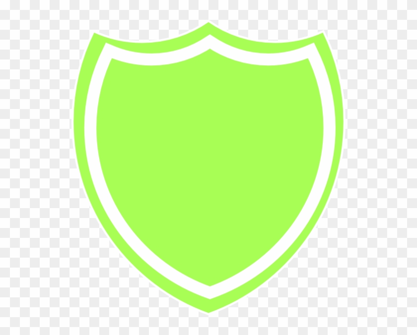 Shield Outline Clipart - Green #376685