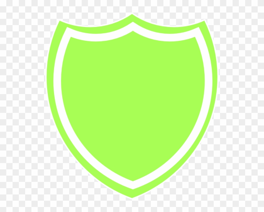 Shield Outline Clipart - Green #376685