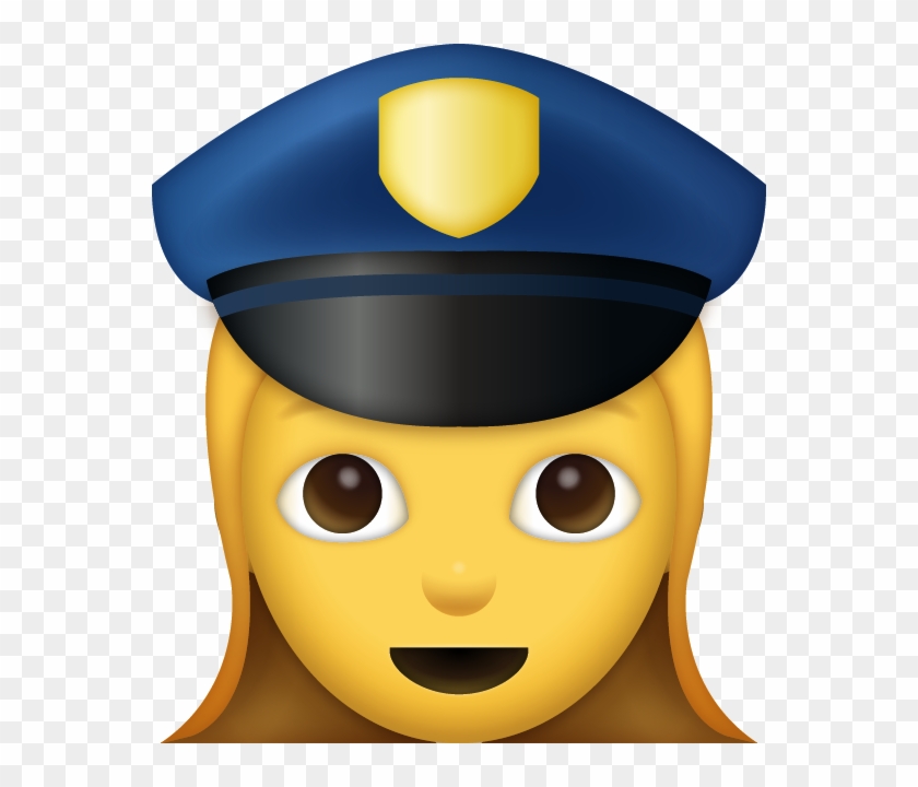 Download Woman Police Officer Iphone Emoji Icon In - Police Emoji #376693