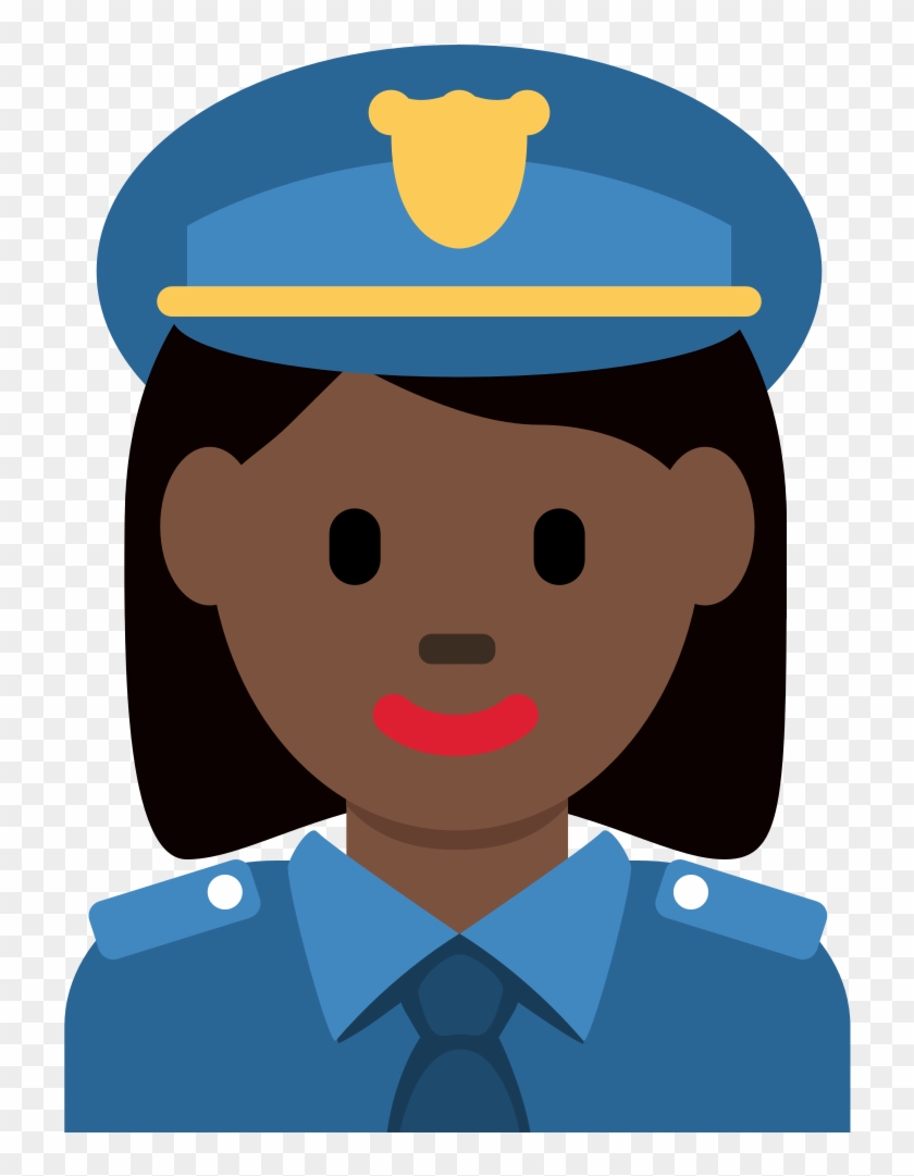 Twitter - Black Police Officer Emoji #376694
