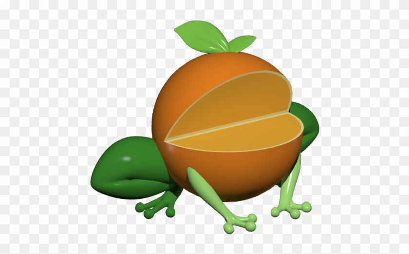 Orange Frog 3d Model By Clawed-nyasu - Illustration #376740