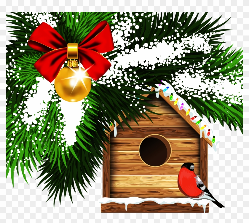 Transparent Christmas Bird House Png Clipartu200b Gallery - Christmas Bird Clip Art #376784