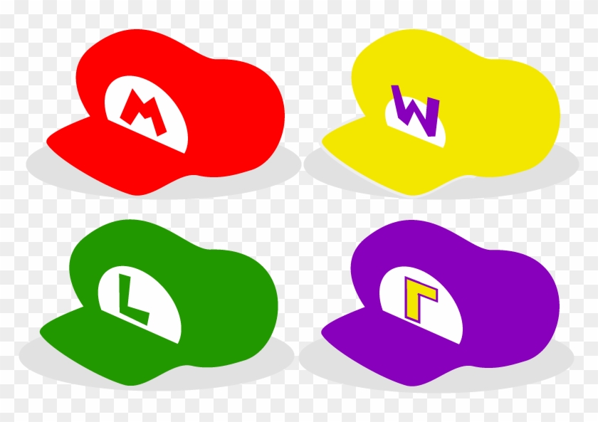 Cap Clipart Mario - Super Mario Hat Logo #376778