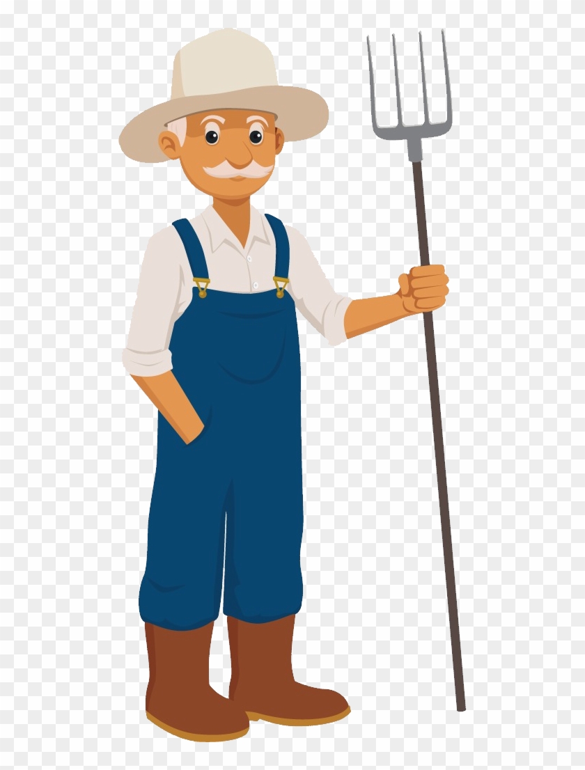 This High Quality Free Png Image Without Any Background - Cartoon Farmer  Png - Free Transparent PNG Clipart Images Download