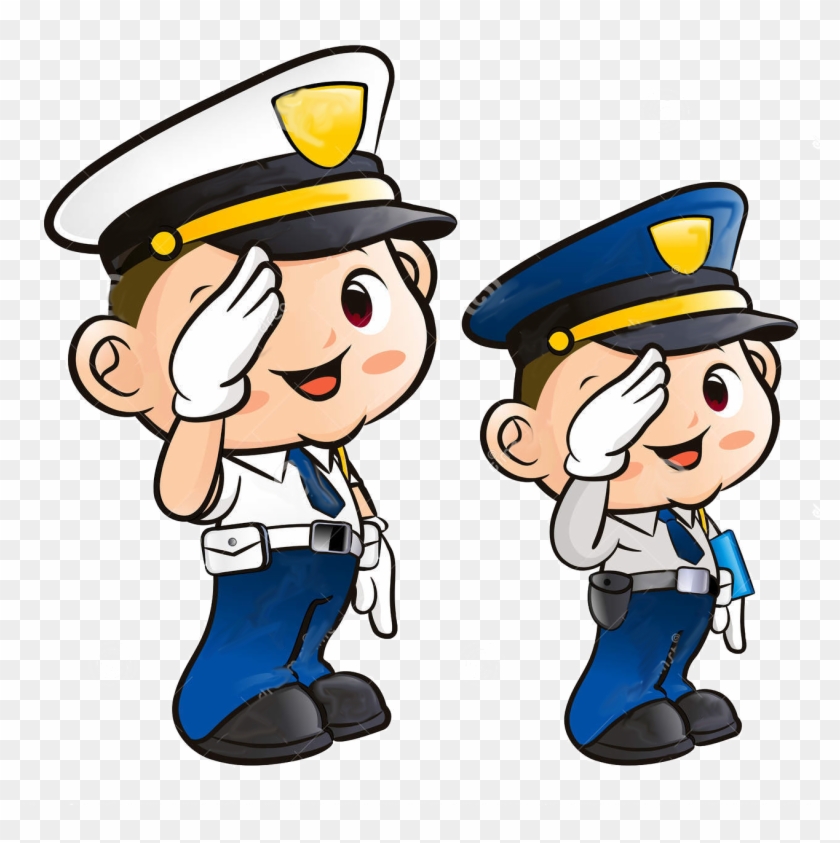Salute Police Officer Clip Art - Clip Art #376873