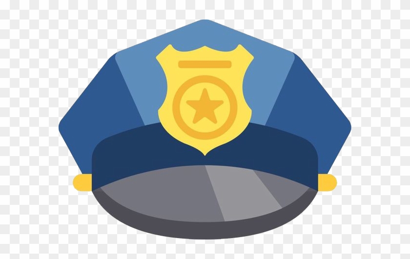 Police Officer Hat Peaked Cap Clip Art - Police Officer Hat Peaked Cap Clip Art #376929