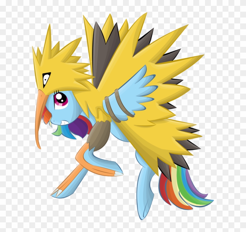 Rainbow Dash Zapdos By Kazifasari - Zapdos #376950