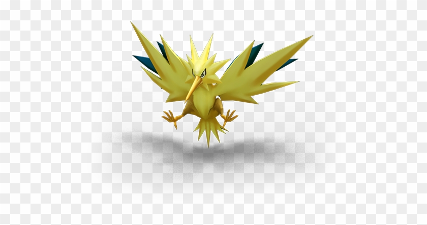 Zapdos Is An Avian Pokémon With Predominantly Yellow - Water Lily #377024