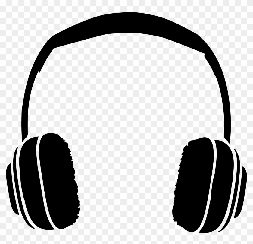 Audio Clipart Headset - Headphones Silhouette Png #377028