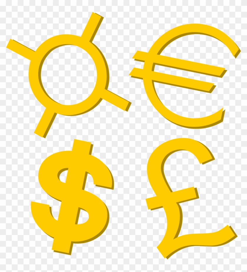Currency Symbol Money Clip Art - علامة العملات #377096