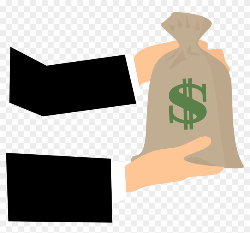 Bag, Business, Holds, Money, Merchant - Gambar Png Orang Memegang Uang #377204