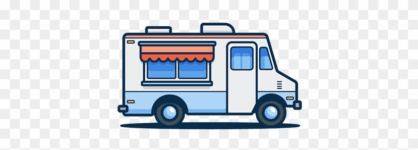 Car Street Food Food Truck Illustration - Truck Flat Vector Png #377378