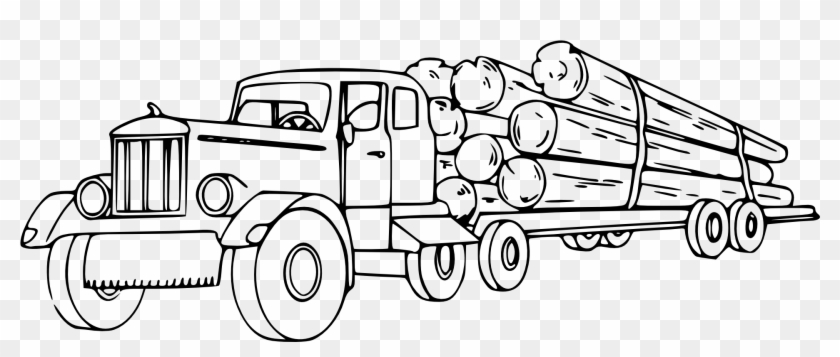 Logging Truck Lumberjack Kenworth Clip Art - Logging Truck Lumberjack Kenworth Clip Art #377500