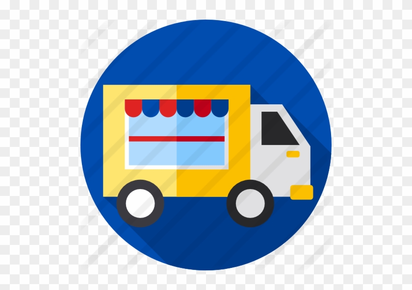 Food Truck - Food Truck Icon Png Circle #377514