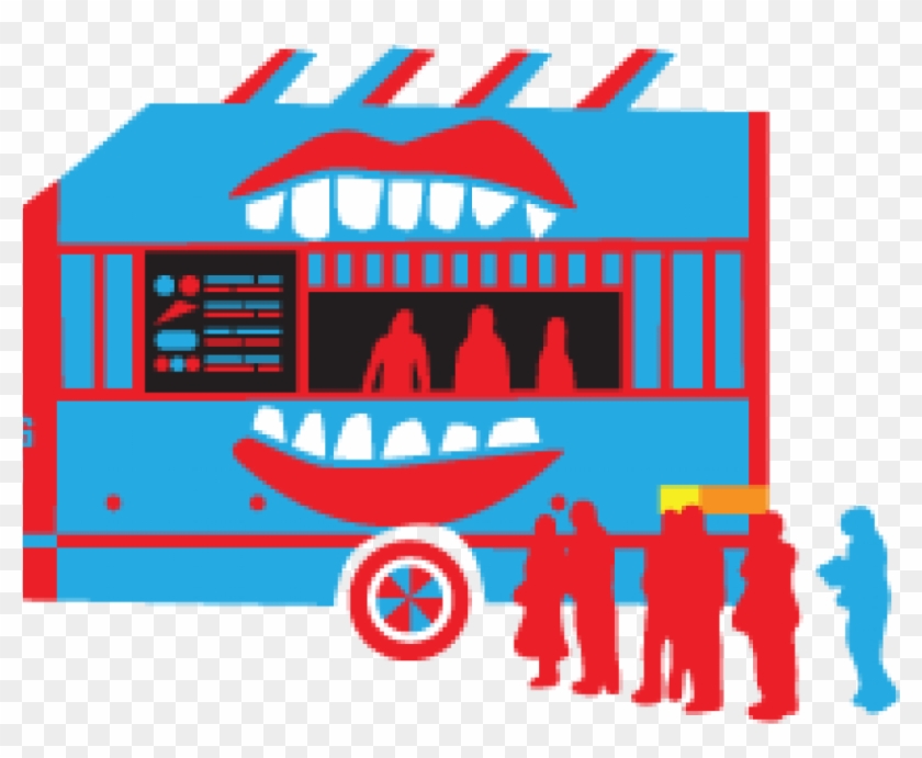 The Middle Feast Food Truck - Food Truck Red And Blue #377520