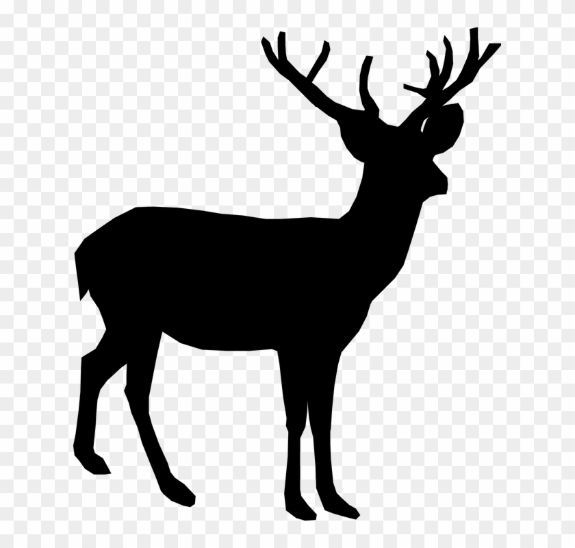 Deer Clipart Black #377565