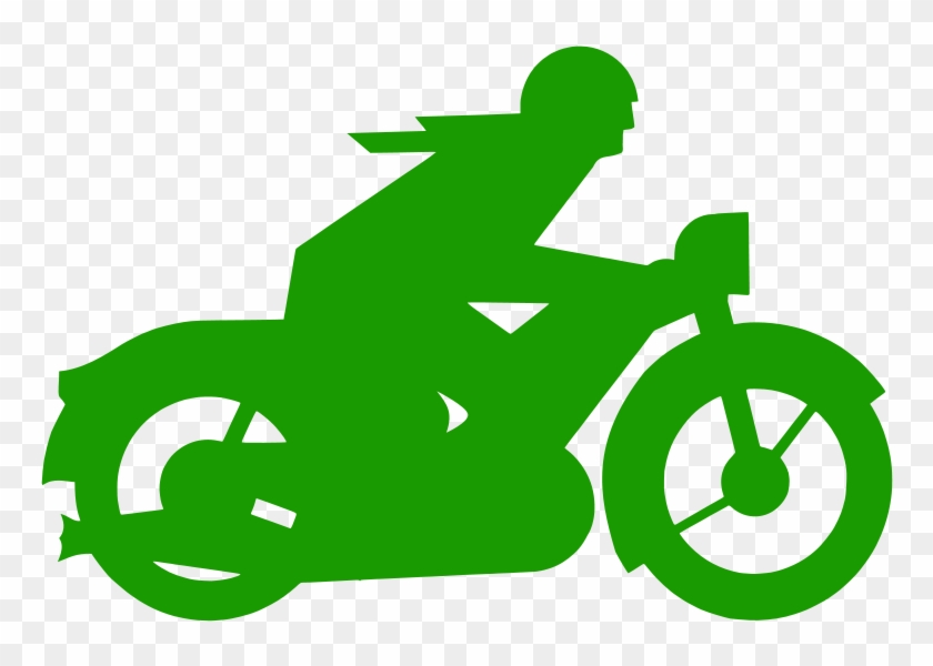 Green Motorcycle Vector #377694